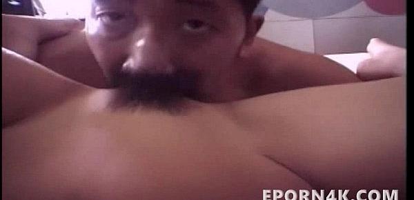  Young asian fucking her brother tight pussy